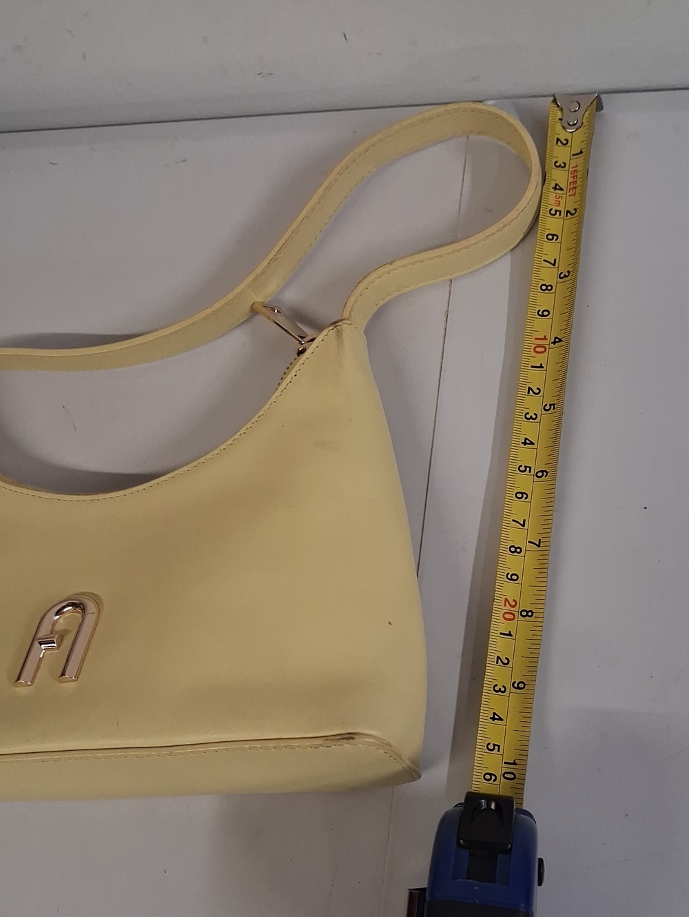 Furla Diamante Mini Yellow Shoulder Bag - Picture 8 of 8